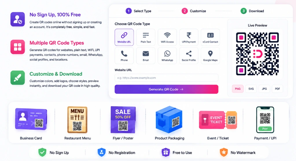 Free QR Code Generator for Documents Online